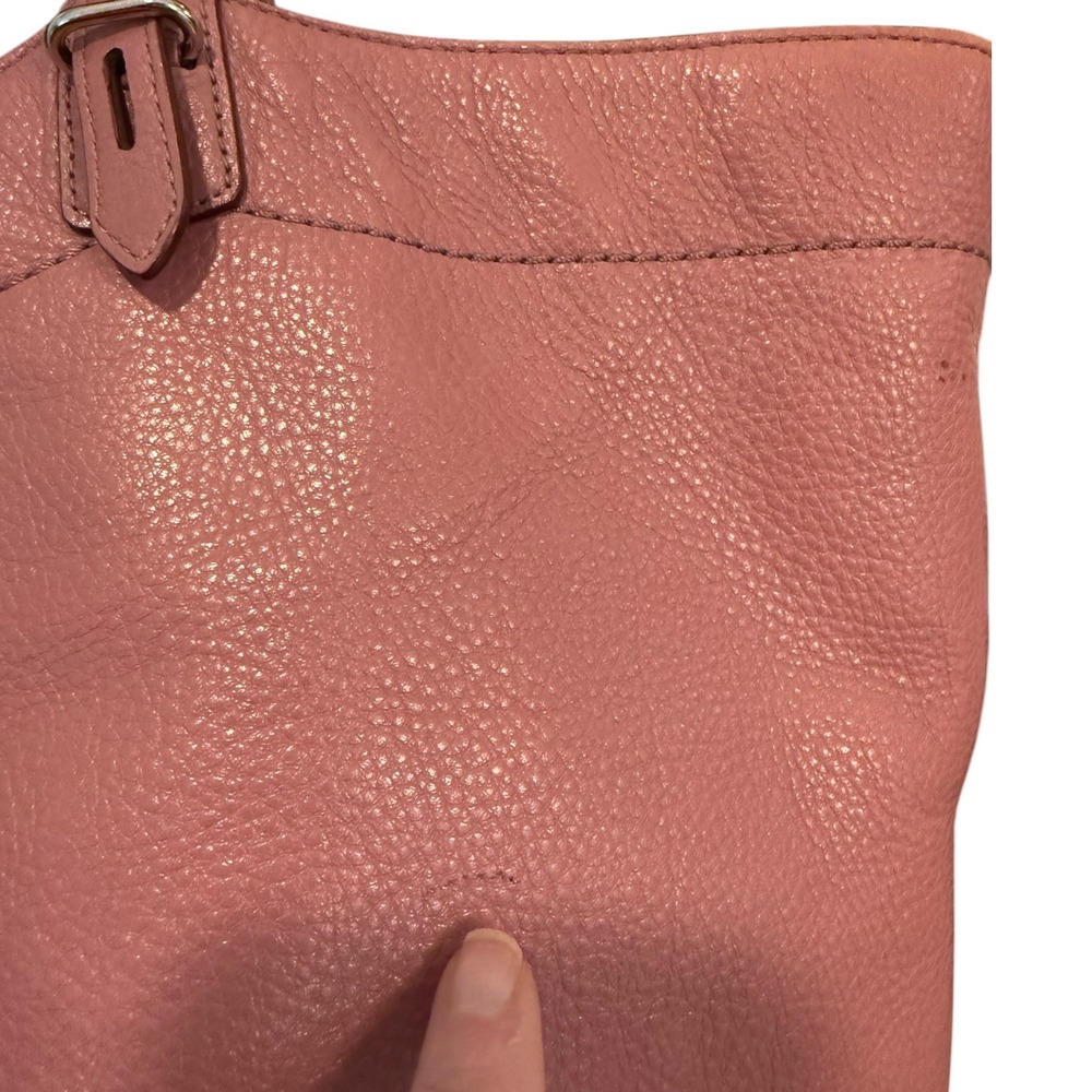 Coach Pink Pebbled Leather Carly Large Tote Shoulder Bag F16174 - Picture 4 of 10